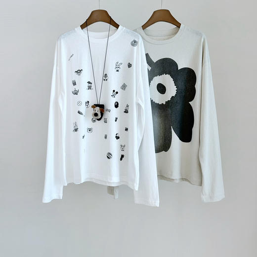 芬兰品牌游霓可花朵长袖t恤 商品图2