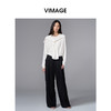 VIMAGE纬漫纪简约百搭设计感气质假两件披肩长袖2025秋季新款小上衣V2413109 商品缩略图1