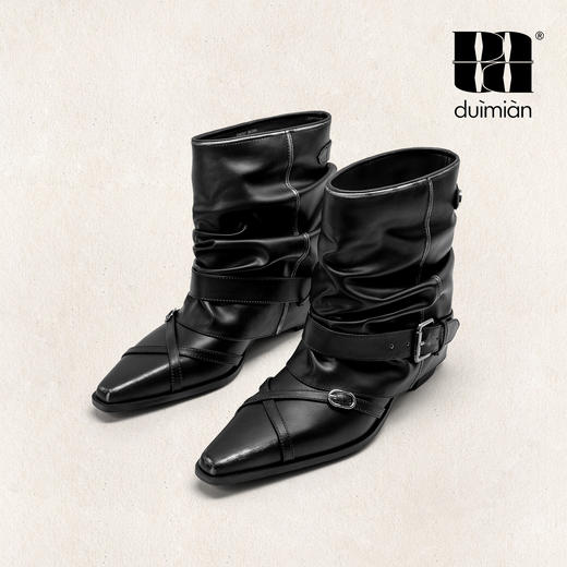 对面duimian-短靴西部堆堆靴 商品图4