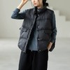 missboudior 轻薄立领羽绒休闲马甲外套 保暖舒适透气 商品缩略图0