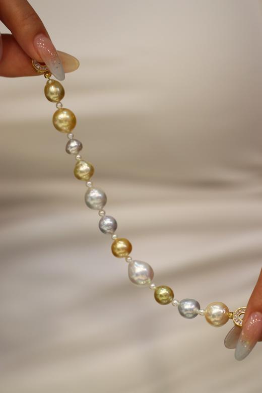 9-13mm澳白金珠手链 商品图0