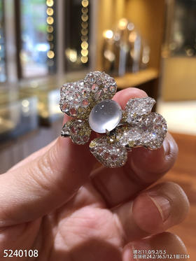 玻璃种蛋面戒指   86999【5240108】