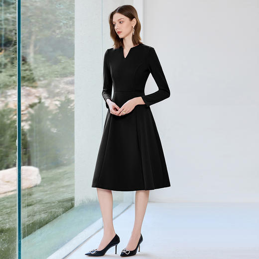 IWY/气质法式名媛职业西装连衣裙女气质黑色销售经理接待正装ol J25Q246 商品图2