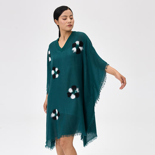 四季之衣手工擀毡V领连衣裙  SJF97W369N 商品图1