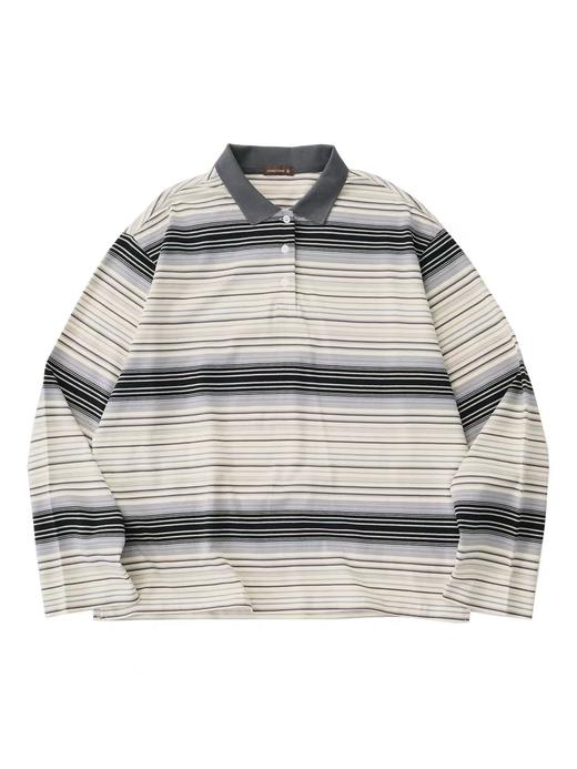 LIVINGTOWN/LT缤纷撞色长袖POLO 商品图1