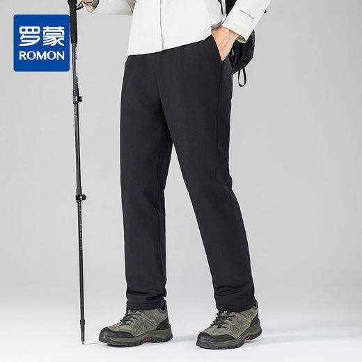 【鹅绒裤】罗蒙男士冬季羽绒裤加厚保暖直筒裤户外男女同款舒适百搭 商品图0