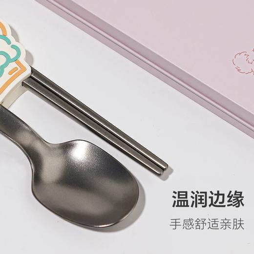 【6F】膳魔师 儿童餐具纯钛筷子勺子套装便携式卡通吃饭餐具 商品图1
