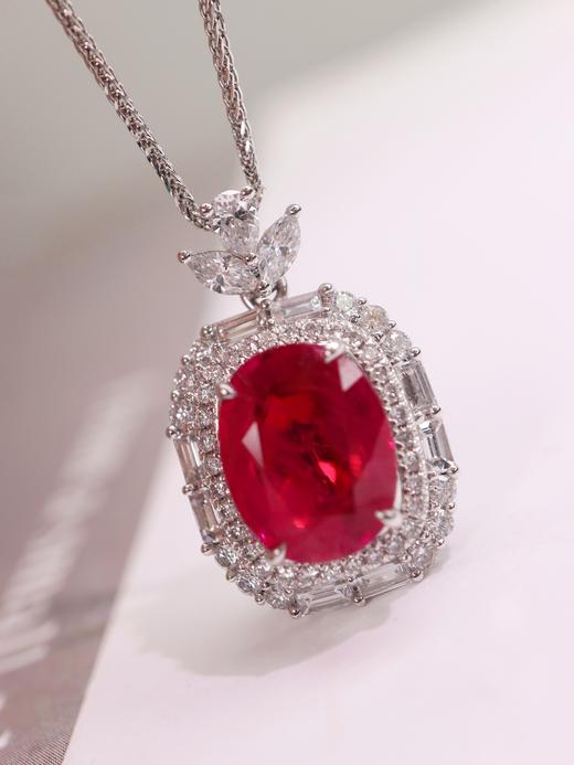 3ct刻面红宝石吊坠 商品图3