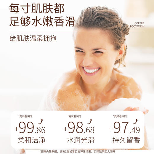 （买多省多 洗发水+沐浴露99元）绿色溪谷咖啡纤柔沐浴露500g单品或组合装任选 -4924 高级香氛 洗后心情舒畅醒神 商品图3