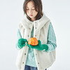 棵初25年冬季新款亲子中大女童两面可穿毛绒马甲柔软三防面料上衣 商品缩略图2