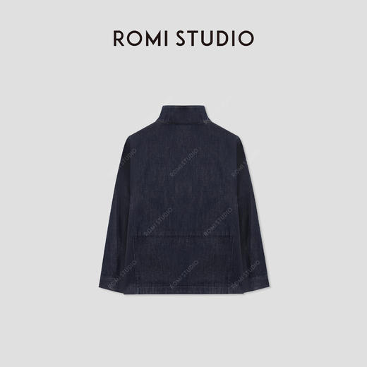 ROMI STUDIO“旅行者”意式老钱工装立领牛仔夹克外套RWCSWA3131 商品图1