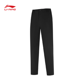 李宁男子直筒加绒保暖运动长裤AYKV167