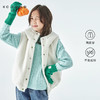棵初25年冬季新款亲子中大女童两面可穿毛绒马甲柔软三防面料上衣 商品缩略图0