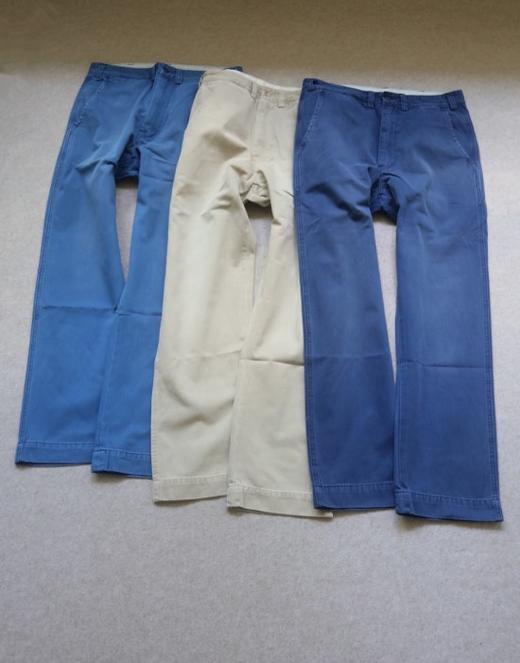 夏末秋起 砖场 哈！男段 RL 斜纹棉 净版 小直筒 休闲裤 款一 3色入 商品图0