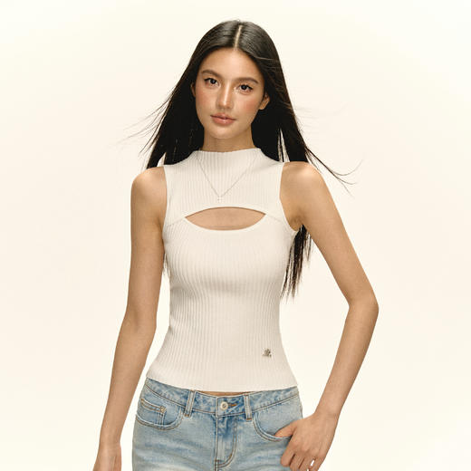 Ariseism 美式复古设计感背心女秋季新款修身上衣 商品图0