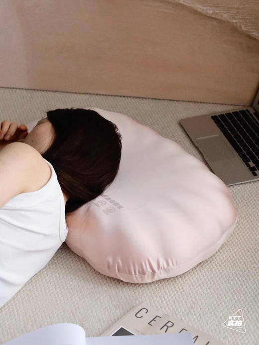 专利生物基0压进口缎母婴贝壳治愈枕头 商品图6