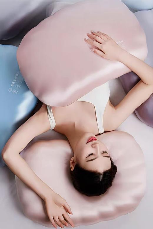 专利生物基0压进口缎母婴贝壳治愈枕头 商品图0