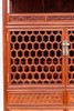 红桥红  家具严选  缅甸花梨（大果紫檀）【188 龟背纹亮格柜】 商品缩略图3