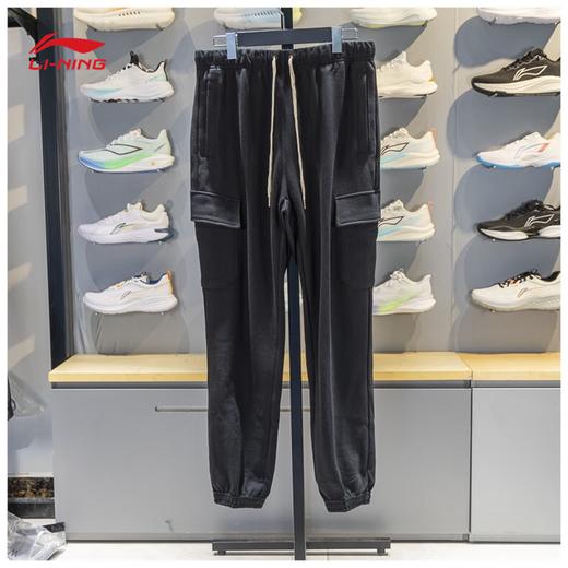 李宁卫裤男子2025秋季新款反伍BADFIVE束脚宽松运动长裤AKLVC07 商品图4