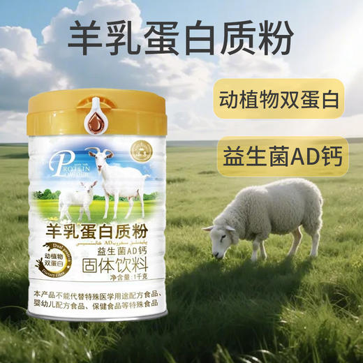 SC     羊乳益生菌AD钙蛋白质粉 1千克/桶 有效期20280101 商品图0