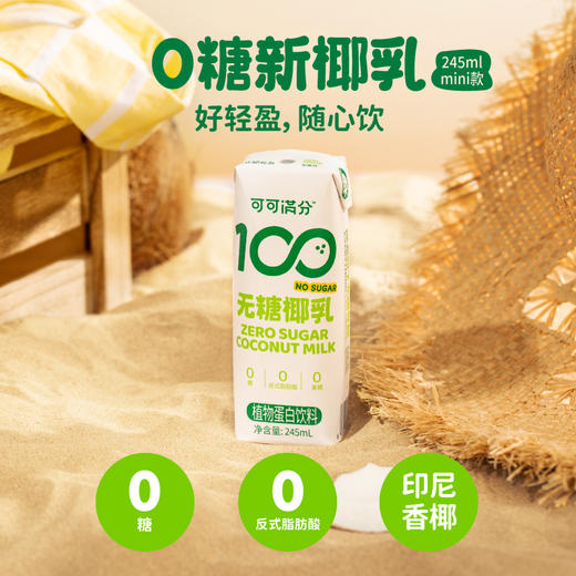 可可满分 无糖椰乳 245ml*10 商品图0
