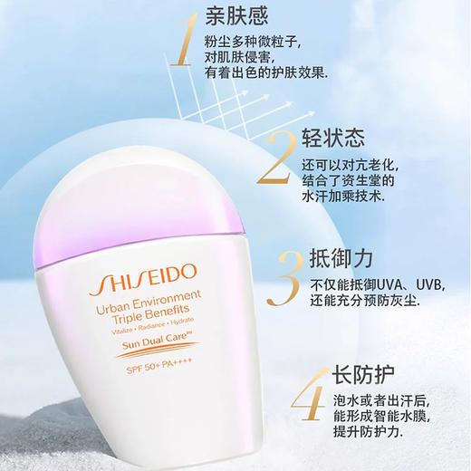 Shiseido资生堂 新艳阳夏多效防晒隔离乳 30ml 粉胖子 商品图1
