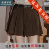 裁缝学苑AS565灯芯绒裙裤纸样女装复古百褶高腰条绒A字阔腿短裤服装打板 商品缩略图0