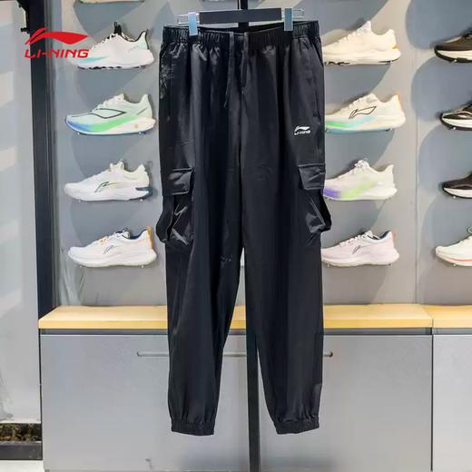 李宁运动裤男子2025秋季新品舒适潮流束脚宽松速干卫裤AYKV893 商品图0