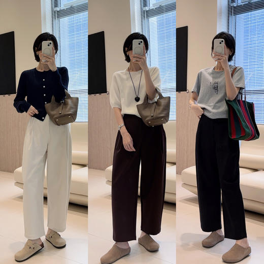 【宝藏弯刀裤，松弛感满满】褶皱九分松弛弯刀裤宽松显瘦哈伦裤2025早秋款！ 商品图3