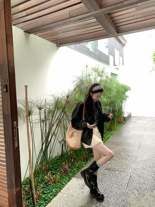 Read Nameless/灰色羊毛polo + 奶白平纹纱蛋糕裙裤 2025/8/28 商品图13