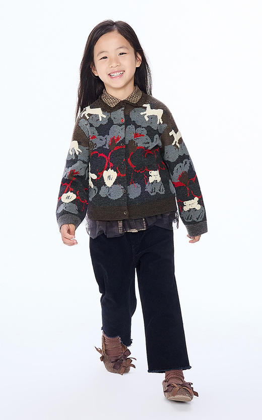 Jnby 25年秋款   短款开襟针织衫  1P9313500 商品图0