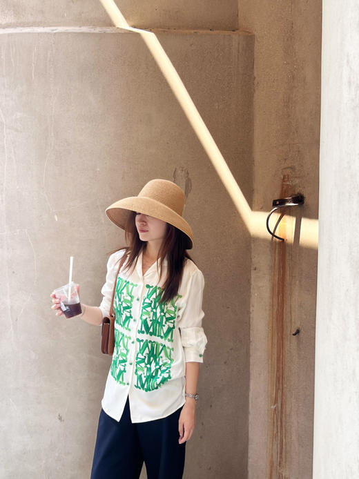 2508502    M字母印花真丝衬衫 商品图6