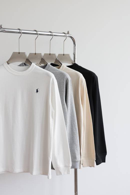 25秋款 R.L美式经典小馬刺绣长袖T恤 CX214 商品图1