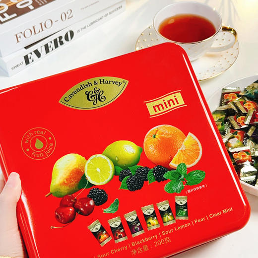 【德国嘉云什锦糖果礼盒】 缤纷水果口味  每一颗都是由果汁原浆制成 商品图1