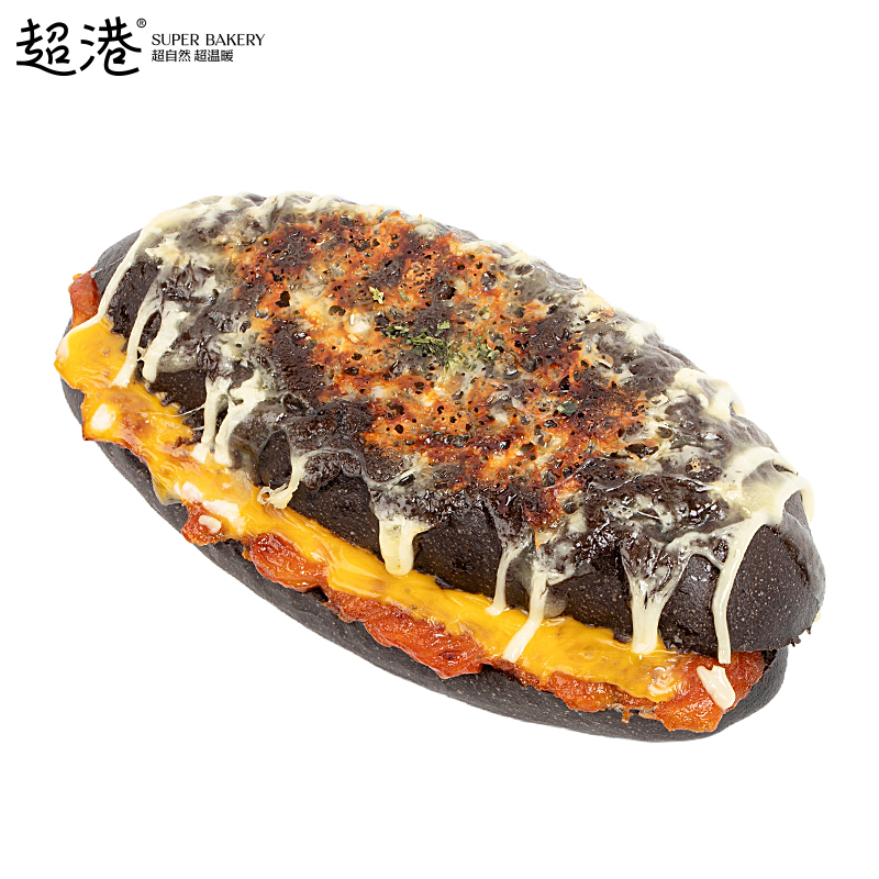 黑金瀑布腿排面包