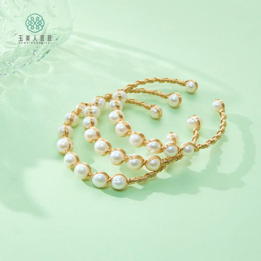 珍珠手环-珍珠开口手环约8mm 商品图0