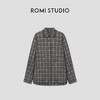 ROMI STUDIO“格纹经典”软糯磨毛早秋复古格子长袖衬衫RWCAS65805 商品缩略图0