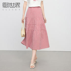 【夏季新品】熙世界艺术风郁金香印花T恤短袖女2025夏季新款正肩圆领白色上衣