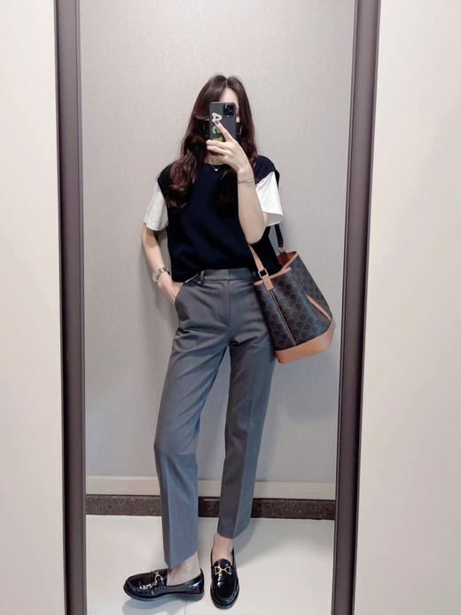 神裤驾到精纺九分烟管锥形西裤 商品图6