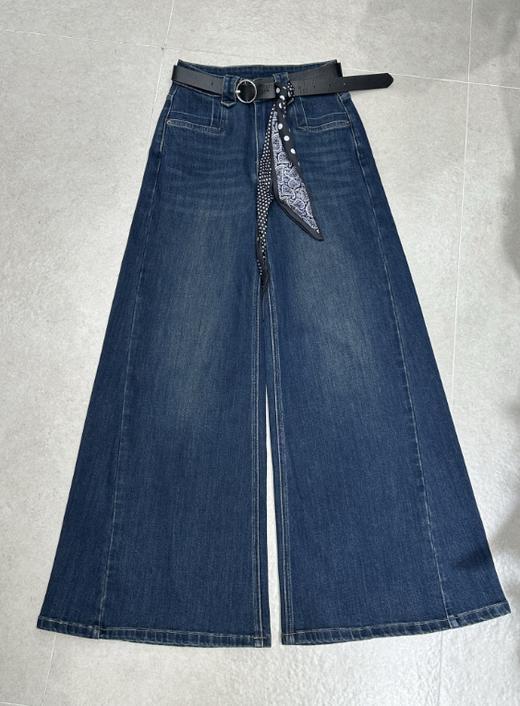 【门店同款】ENJOY秋季配丝巾皮带阔腿牛仔裤 165243473 商品图0