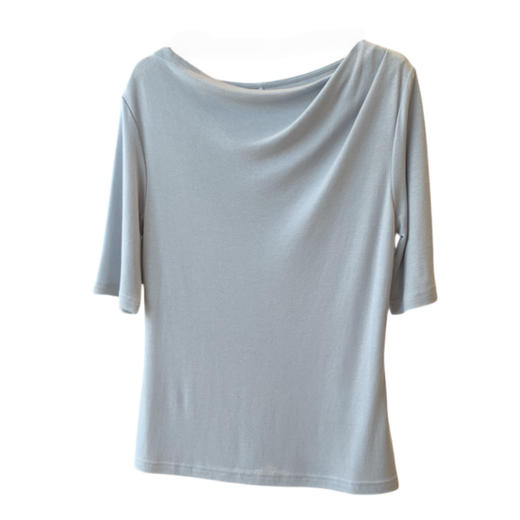 天丝羊毛荡领中袖！叠穿内搭都洋气温软显瘦T恤针织女25新款！ 商品图4