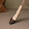 【预售5天】简约舒适复古法式浅口山茶花小方头平底超软羊皮小单鞋女OFSM&OFSM6931 商品缩略图2