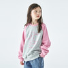 棵初2025年冬季新款亲子中大女童撞色插肩袖卫衣微弹亲肤绒感上衣 商品缩略图2