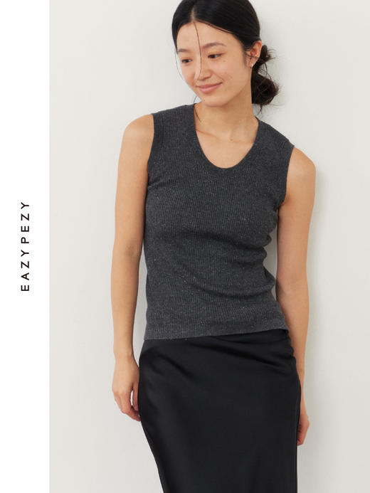 流光星河精纺羊绒背心 商品图0