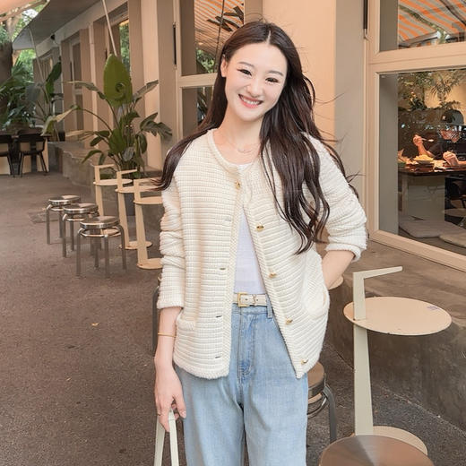 火桐hooton 璀璨人生 粗棒绵羊毛针织开衫G183 商品图2