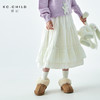 棵初25年秋冬季新款亲子中大女童亲肤蕾丝花边半裙绒感磨毛花苞裙 商品缩略图0