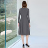 IWY/灰色西装连衣高级感修身通勤商务职业裙秋季长袖工作服J25Q246-E 商品缩略图4