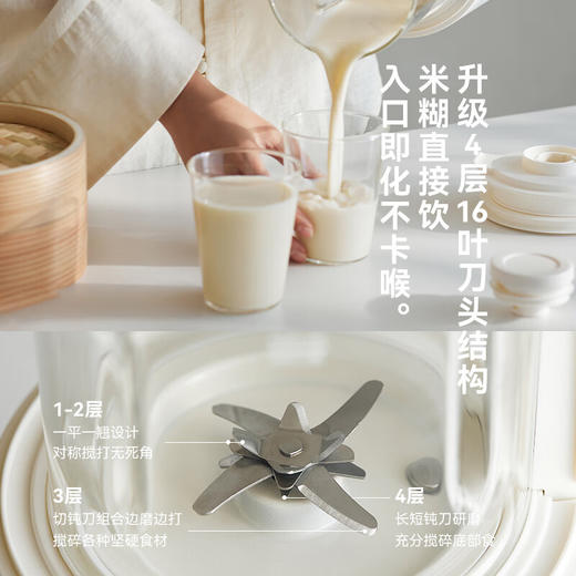 olayks立时 白蔻破壁机隔音罩轻音家用新款全自动免煮豆浆机榨汁机小型 商品图4