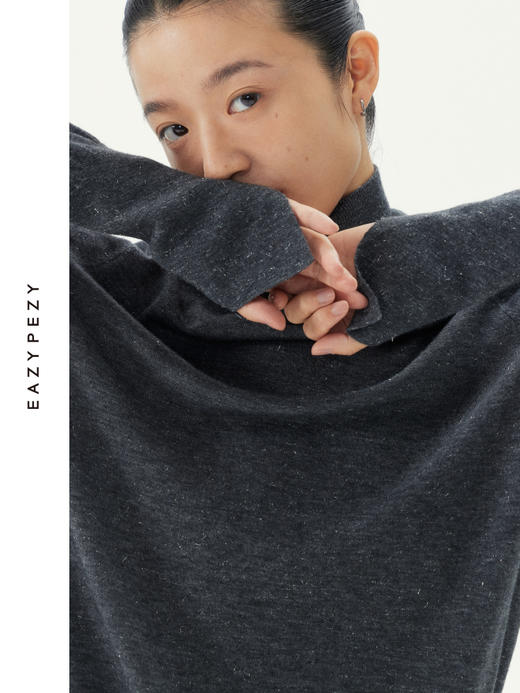 流光星河精纺高领羊绒衫 商品图1