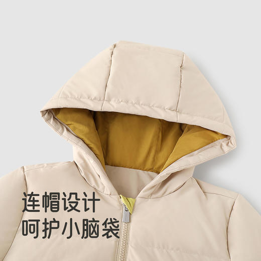 【商场同款】英氏儿童羽绒服外套男孩男童连帽白鸭绒休闲保暖新款超韧绒 商品图2